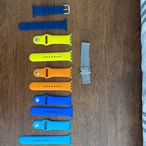 Set of 6 iwatch bands in assorted colors